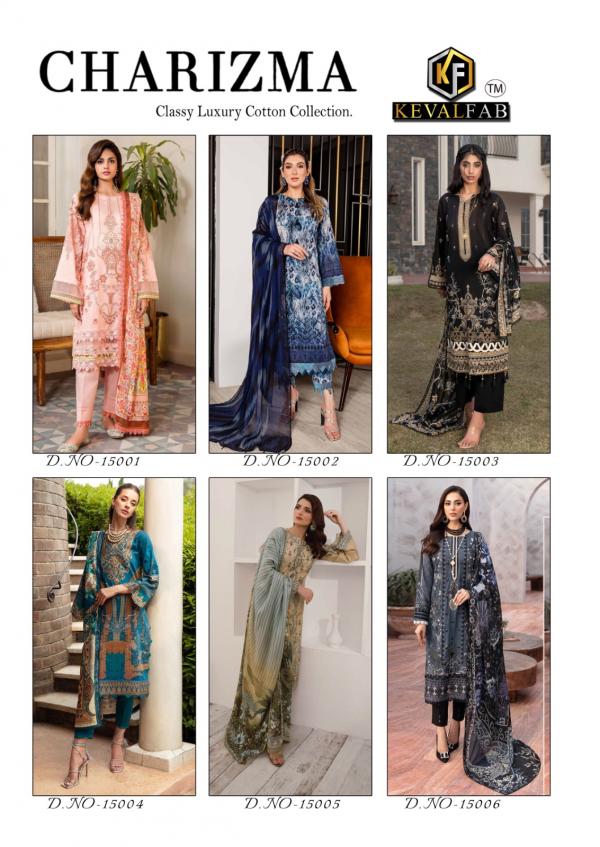 KevalFab Charizma Vol-15 – Karachi Dress Material